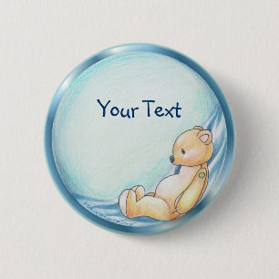 Teddybär-Knopf Button