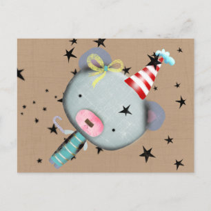 TEDDYBÄR KUNST POSTKARTE