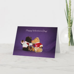 Teddybär-Kuss-Valentinstag-Karte Feiertagskarte