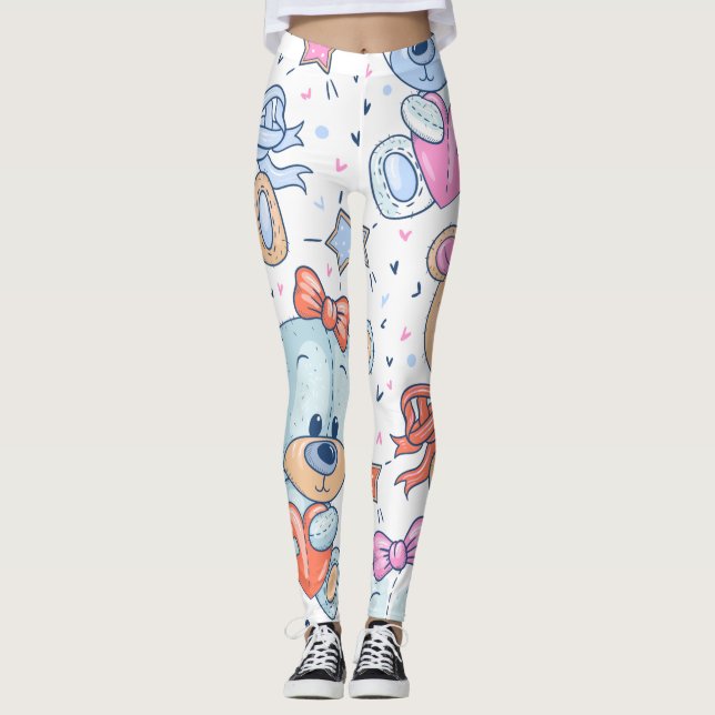 Teddybär Leggings (Vorderseite)