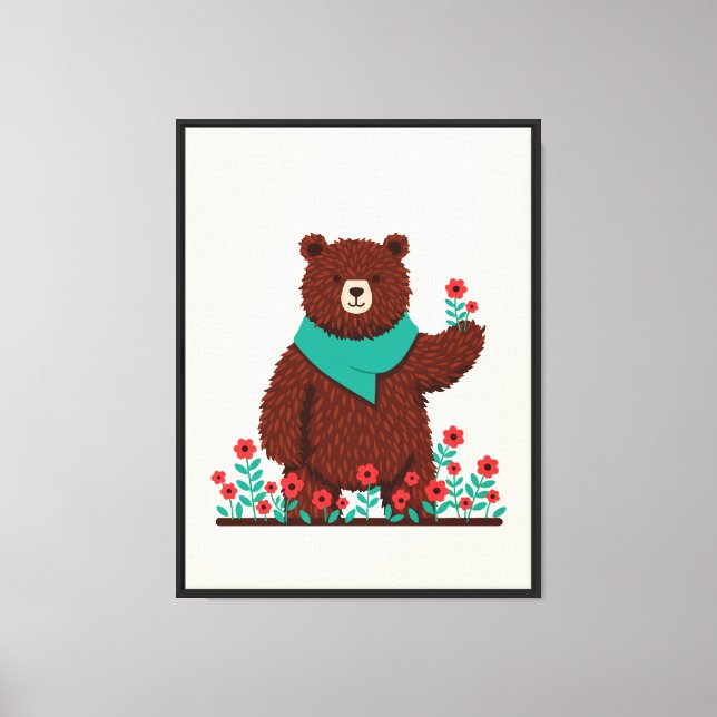 Teddybär Leinwanddruck (Vorderseite)