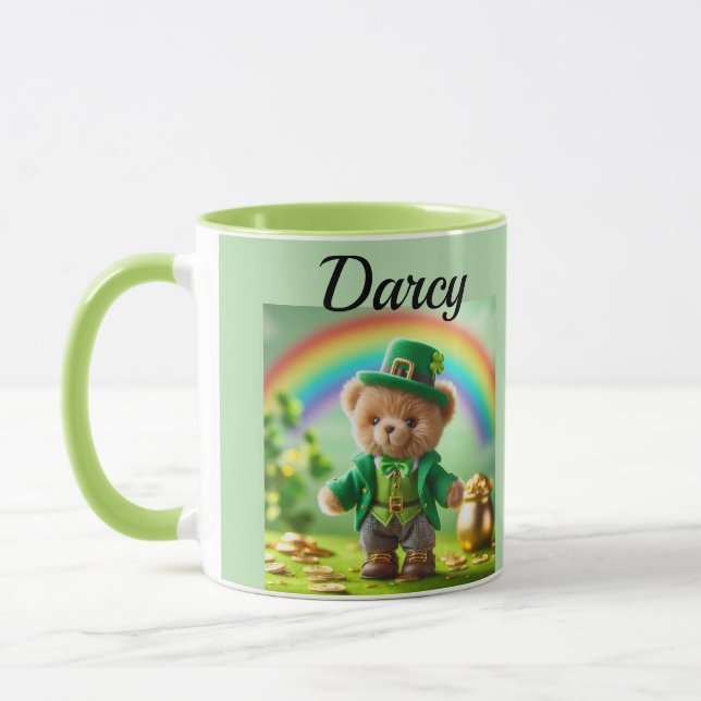 Teddybär-Leprechaun-Tasse Tasse (Links)
