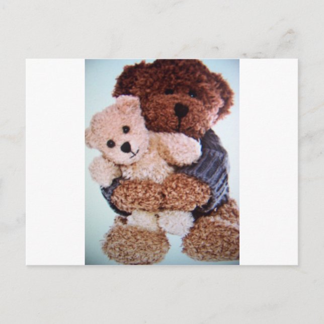 Teddybär-Liebe Postkarte (Vorderseite)