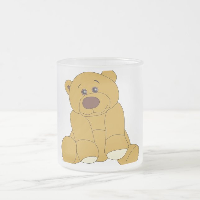 Teddybär Mattglastasse (Mittel)