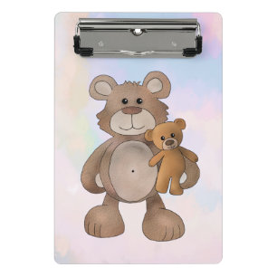 Teddybär  mini klemmbrett