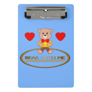Teddybär mini klemmbrett