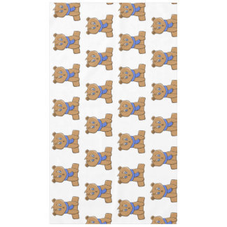 Teddybär mit blauem Schal Tischdecke