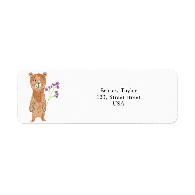 Teddybär mit Blume (Vorne)