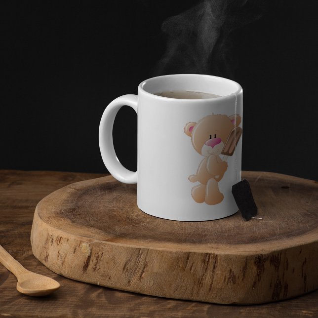 Teddybär mit Eisblock-Tasse Kaffeetasse (Von Creator hochgeladen)
