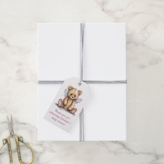Teddybär mit Flügeln Danke Geschenkanhänger