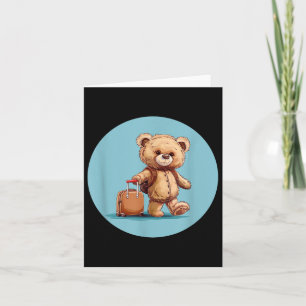 Teddybär mit Rucksack für Coole Reiseziele Karte
