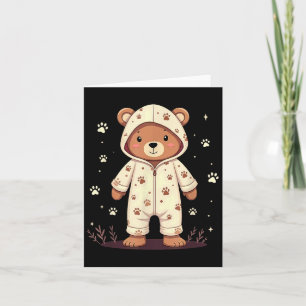Teddybär mit Schlafanzug  Karte