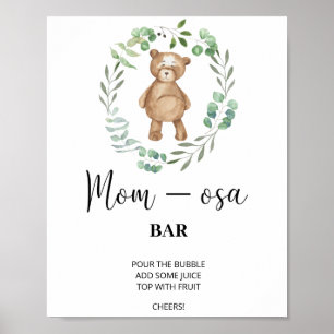 Teddybär \ Mon-osa Bar Plakat