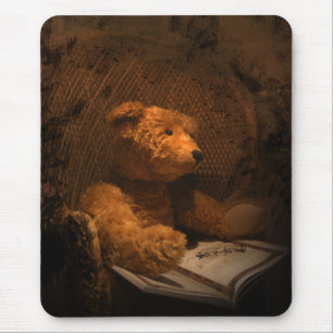 Teddybär Mousepad alte schauende Fotografie