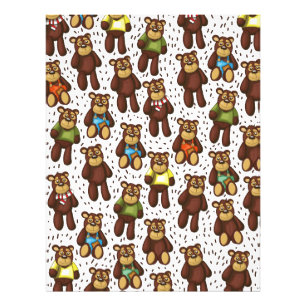 Teddybär-Muster Fotodruck