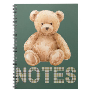 Teddybär-Notizbuch Notizblock