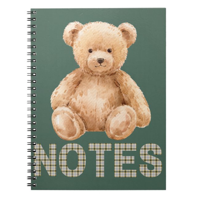 Teddybär-Notizbuch Notizblock (Vorderseite)