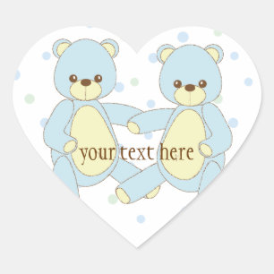 Teddybär paart Aufkleber