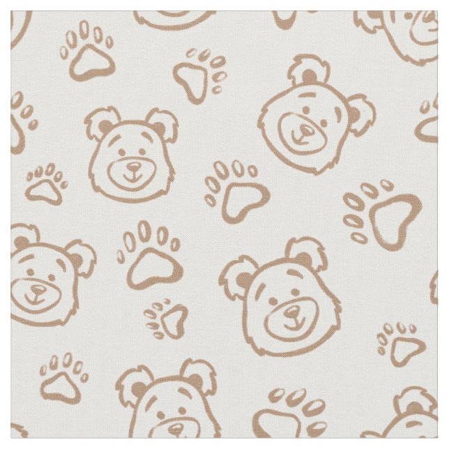 Teddybär Pfoten Boho Junge Baby Kinder Neutral Bei Stoff (Nahaufnahme)