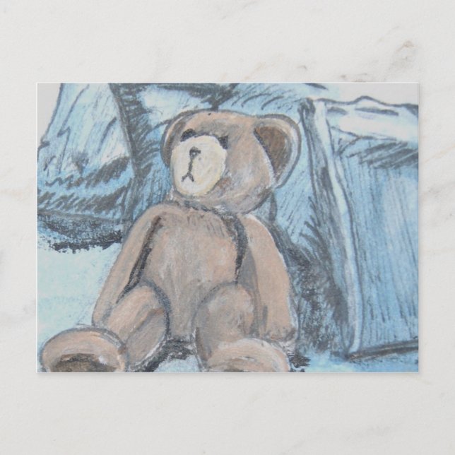 Teddybär Postkarte (Vorderseite)