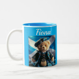 Teddybär schottischer Becher Zweifarbige Tasse