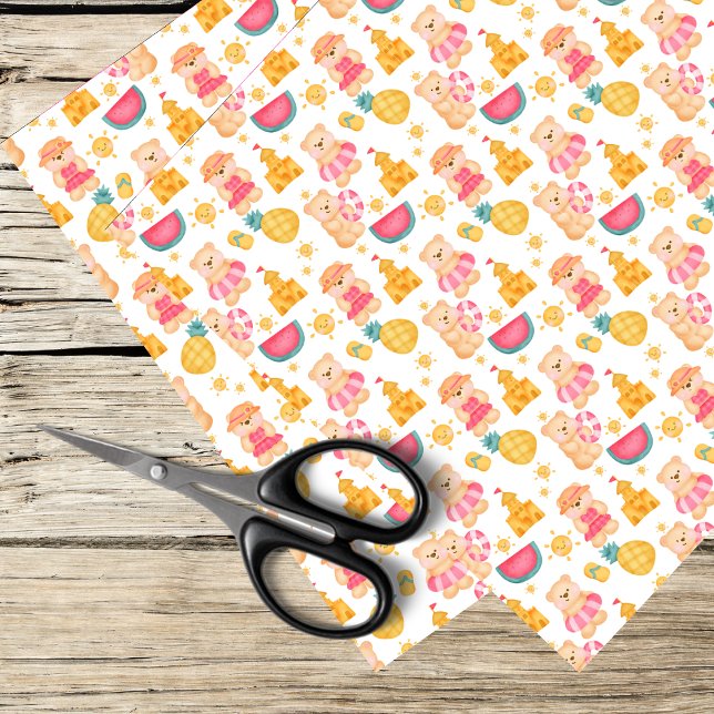 Teddybär Sommerspass Seidenpapier (Von Creator hochgeladen)