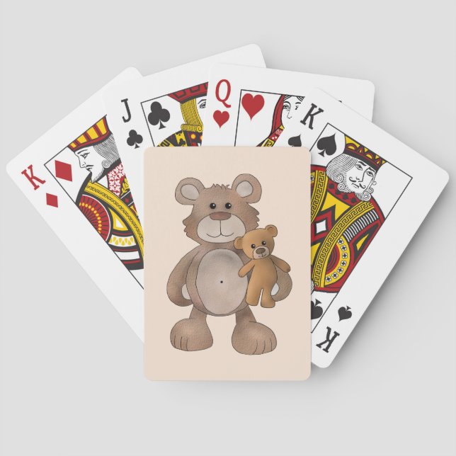 Teddybär Spielkarten (Rückseite)
