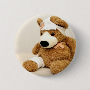Teddybär Tier individuell personalisieren Button