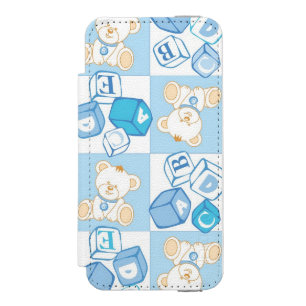 Teddybär überprüftes Muster Incipio Watson™ iPhone 5 Geldbörsen Hülle