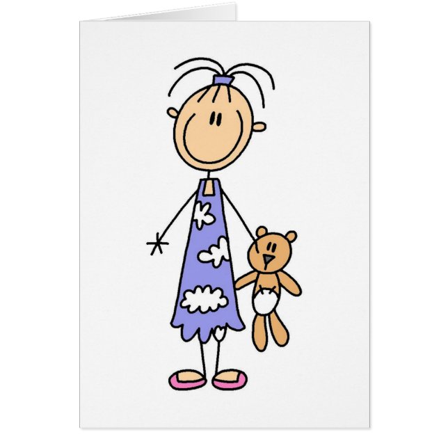 Teddybär-Umarmungs-Freund-Karte (Vorne)