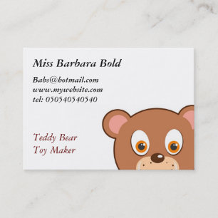 Teddybär Visitenkarte