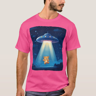 Teddybär, von Ufo für einen intergalaktischen Cu e T-Shirt