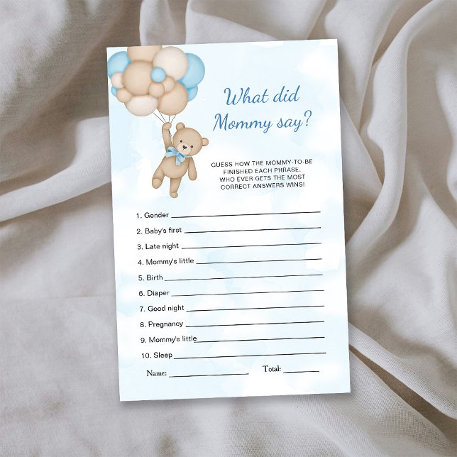 Teddybär Was hat Mutti gesagt Spiel (Von Creator hochgeladen)