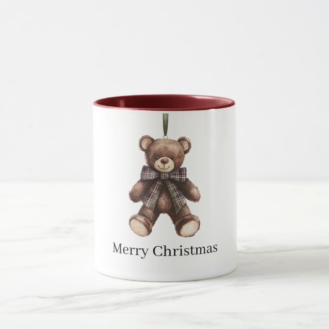 Teddybär-Weihnachten Tasse (Zentrum)