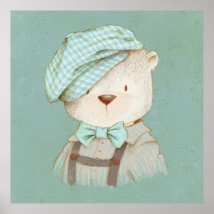 Teddybär Whimsy Niedlich Süß Poster