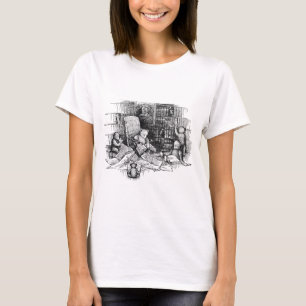 Teddybären, die in der Bibliothek lesen T-Shirt
