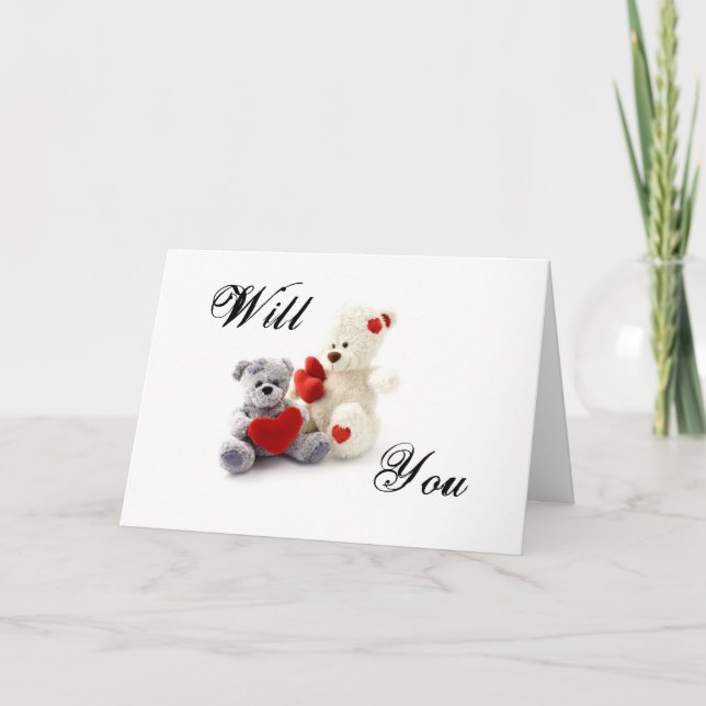 Teddybären Einladung (Vorderseite)