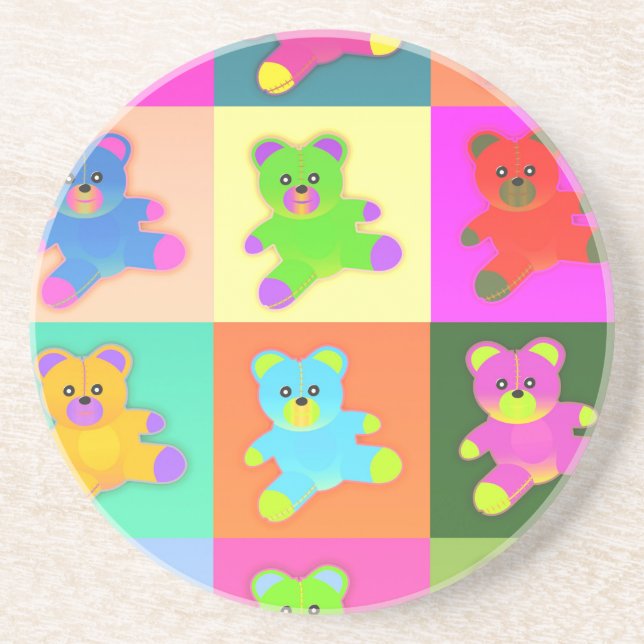 Teddybären Getränkeuntersetzer (Vorne)