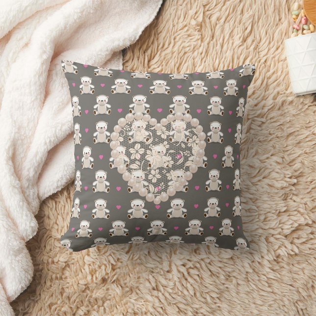 Teddybären & Herz Kissen (Von Creator hochgeladen)