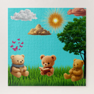 Teddybären im Park Puzzle
