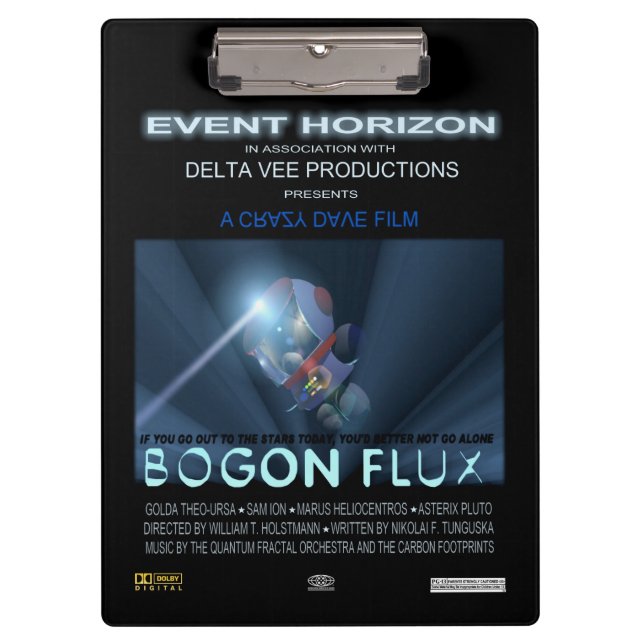 Teddybären im Weltraum Klemmbrett (Vorderseite)