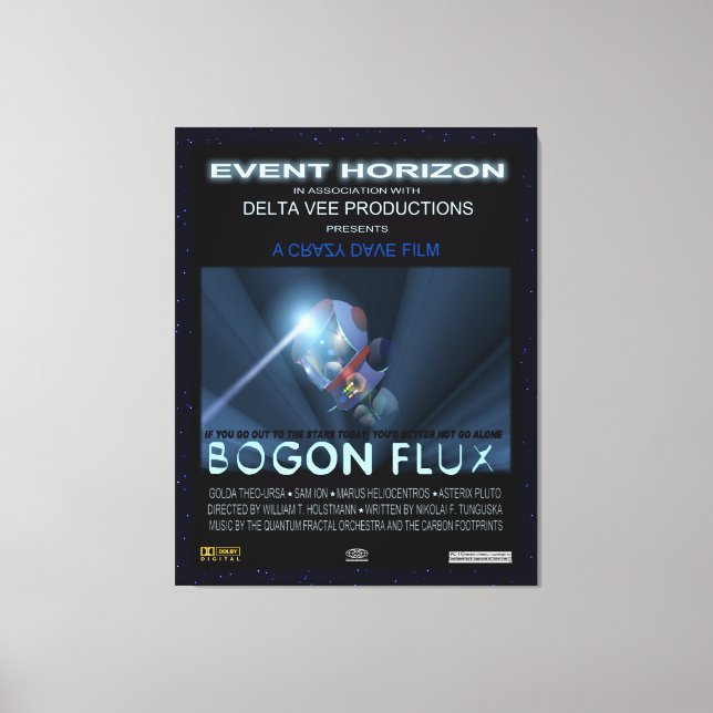 Teddybären im Weltraum Leinwanddruck (Vorderseite)