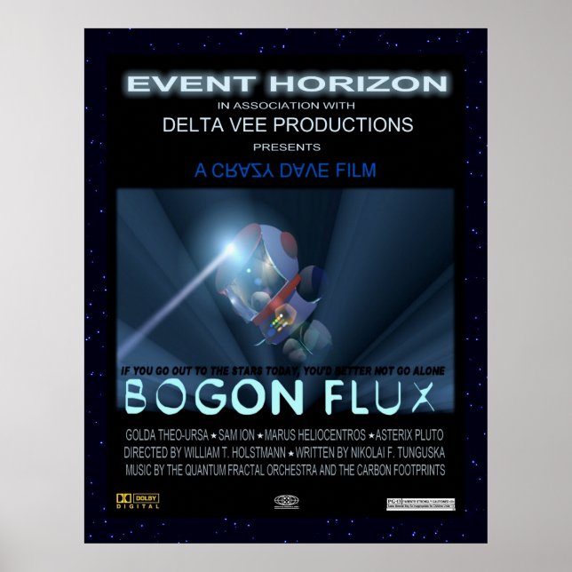 Teddybären im Weltraum Poster (Vorne)