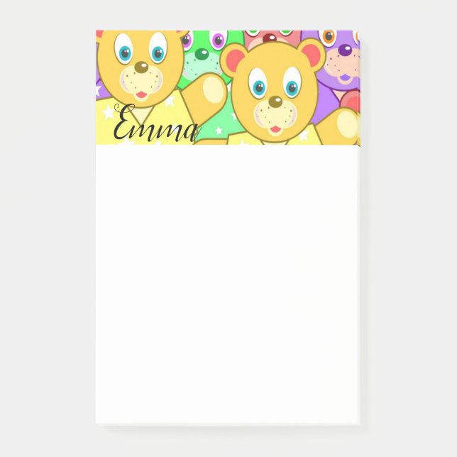 Teddybären nach der Veröffentlichung Post-it Klebezettel (Vorderseite)