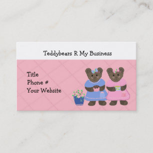 Teddybären sind mein Geschäft Visitenkarte