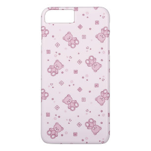 Teddybärhintergrund Rosa Case-Mate iPhone Hülle