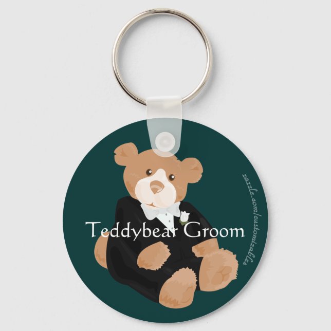 Teddybear Groom Schlüsselanhänger (Vorderseite)