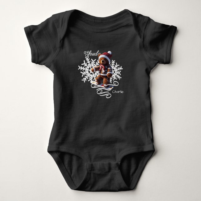 TeddyBear Snowboard/Shred/T - Shirt (Vorderseite)