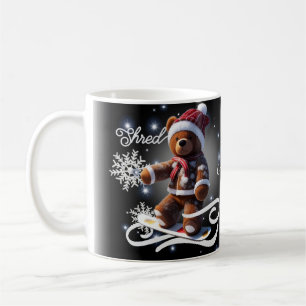 TeddyBear Snowboard/Shred/Tasse Kaffeetasse
