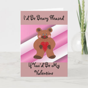 Teddybear Valentine Feiertagskarte